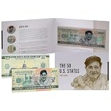 HOBBY OF KINGS USA 100 Dollar Note | Maryland Commemorative Souvenir | Babe Ruth Jr. | Baltimore Skyline | Johns Hopkins University | White Oak | Collector's Album | The 50 U.S. States Edition