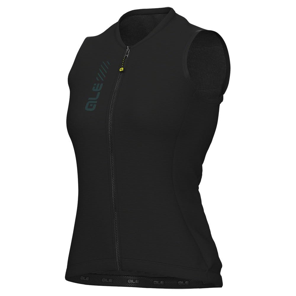 Alé Cycling Damska koszulka bez rękawów Pragma Color Block, czarna, S, Czarny, S