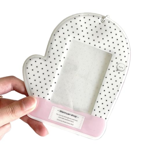 フォトカードケース3インチフォトカードホルダーカードスリーブバスカードホルダープロテクター素敵なカバーストレージバッグ