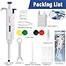 1000uL Micropipette, 1mL Lab Single Channel Micro Pipettes, 100-1000uL Adjustable Variable Volume for Liquid Laboratory Scientific School Home