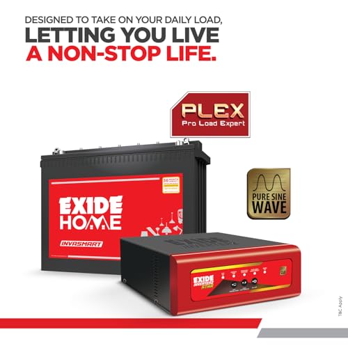Image of Exide Inverter & Battery Combo for Home, Office & Shop-STAR12V1125 (1125VA /12V) Pure Sine Wave Home UPS+INVASMART ISTT2000 200Ah Tall Tubular Battery|42M Inverter & 36M Battery Warranty