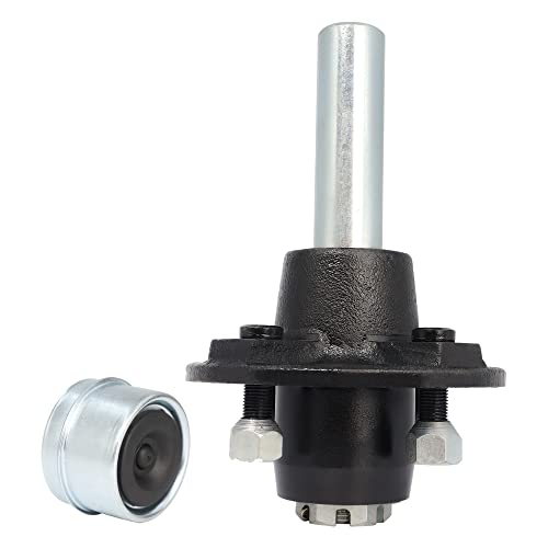 Virtionz Trailer Axle Kits With 4 On 4" Bolt Idler Hub & 1" Round Bt8 Spindle -2Pack #TOP3