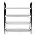 FGDSA Plastikowy aluminiowy metalowy stojący stojak na buty DIY półka do przechowywania butów organizer do domu drzwi szafka do przechowywania butów półka meble domowe (rozmiar: 4 poziomy)