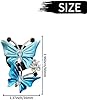 4 Pcs Blue Car Air Fresheners Vent Clips,Cute Dual Butterfly Diamond Rhinestone Air Freshener Vent Clip Sparkly Decoration Interior Decor Bling Accessories for Women Automotive #1