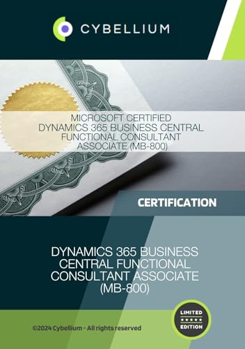 Microsoft Certified Dynamics 365 Business Central Functional Consultant Associate (MB-800)