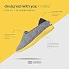mahabis | Unisex Slippers | Classic Collection | Premium Comfort With Refined Design & Support | Supreme Wearability & Heat Controlled | 100% Wool Lining | Light Grey & Yellow | Size 5.5-6 #2