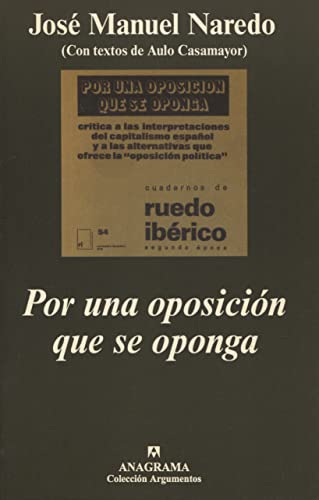 Portada de Por una oposición que se oponga
