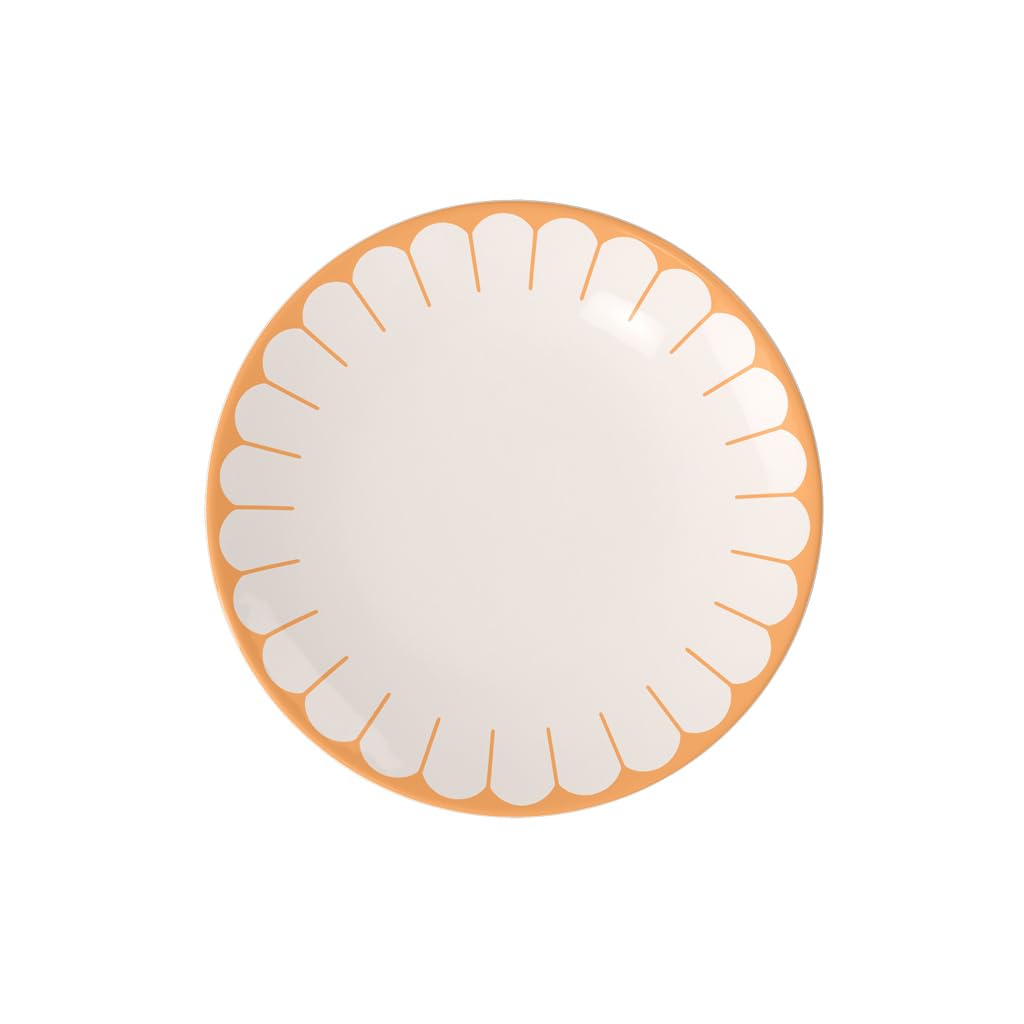 Villeroy & Boch - Fleur Soleil Dinner Plate Yellow, Dishwasher-Safe, Microwave-Safe, Teller for Main Dishes, Large Plate, Crockery Ceramic Stackable, Dinner Plate Orange, Premium Porcelain