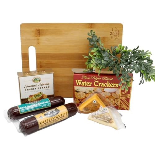 Gift Basket Village Junta Directiva - Juego de regalo de tabla de cortar