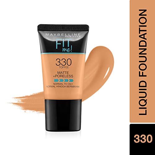 Image of Maybelline New York Prom Queen Makeup Kit - Fit Me Foundation Tube Toffee + Hypercurl Mascara Washable + Creamy Matte Nude Nuance