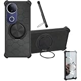 Case Compatible for Vivo V50e Phone Case Cover [with 1* Tempered Glass Screen Protector] Hybrid Case[360°Ring Support, Magnetic] CX-25-HEI