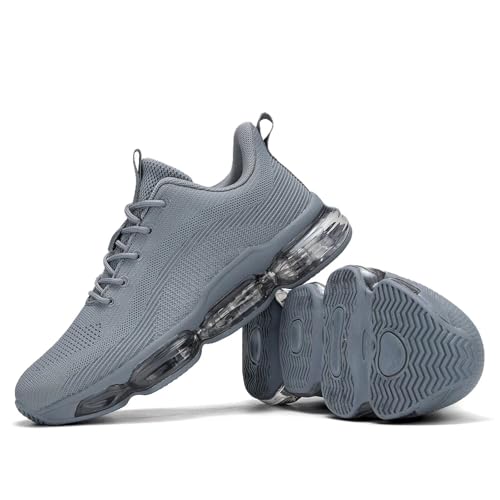 Image of Mens Running Shoes Air Low Top Comfort Walking Lace Up Sneakers Breathable Fashion Tennis Sport Gym Fitness Cross Trainers