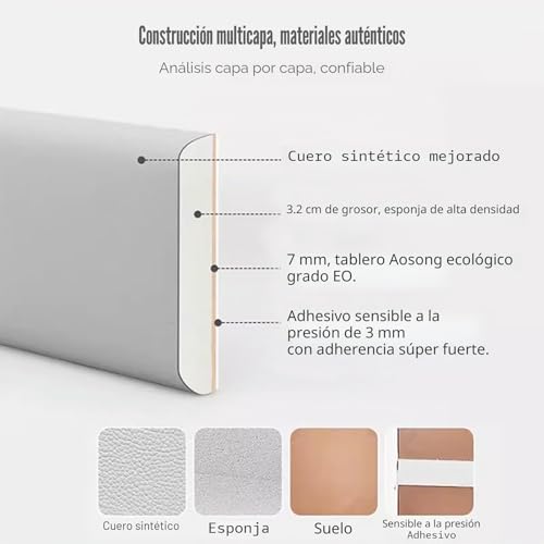 Pegatinas de pared autoadhesivas y paneles de pared 3D con acolchado suave anticolisión 8