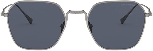 Miniatura 2 de GIORGIO ARMANI Man Sunglasses Matte Gunmetal Frame, Grey Lenses, 53MM