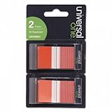 Universal Page Flags, Red, 2 Dispensers of 50 Flags/Pack, PK - UNV99001