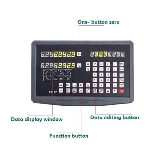 Display digital DRO SNS-2V 2 ejes con escala 0-1000 mm miniatura 2