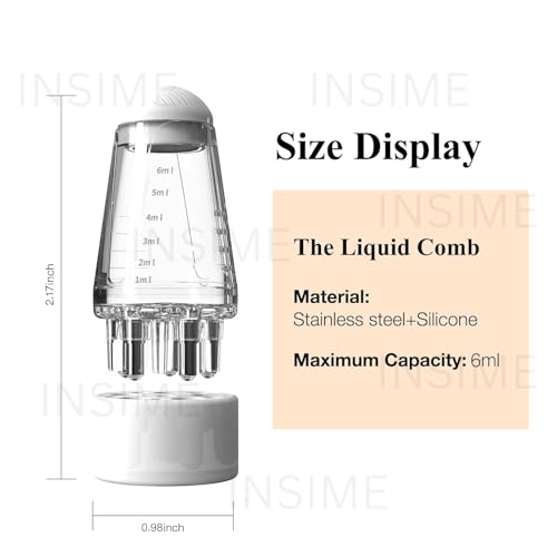 Image of Hair Oil Scalp Applicator Tool | Mini Serum & Oil Dispenser with Scalp Massager | Easy Oiling Applicator for Hair | Compact 5 cm Design