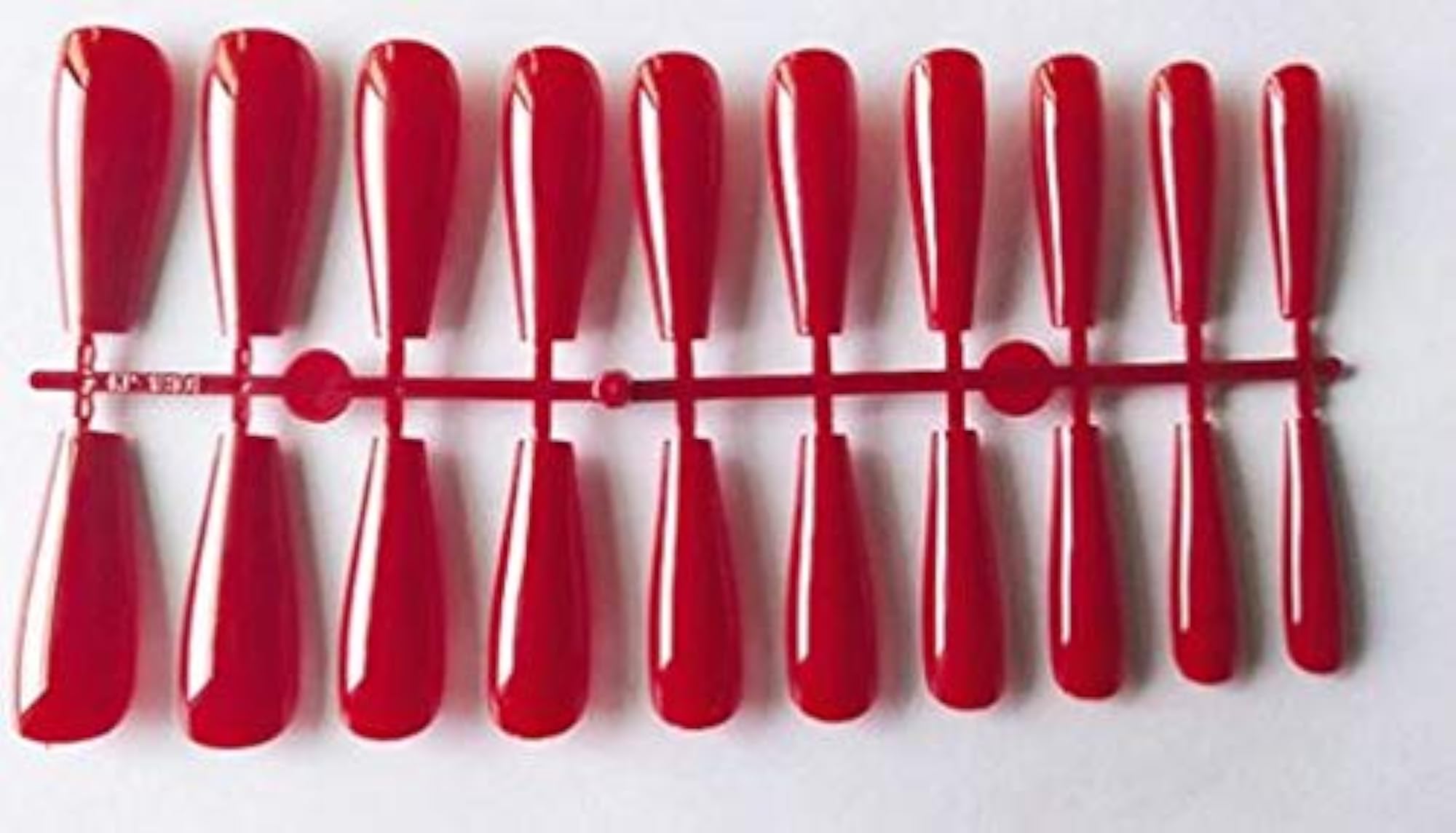 24 Pc Press On Gel Finish Long Ballerina Nails Set