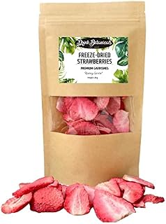 Drink Botanicals Ireland Freeze Dried Strawberries Slices | Non GMO | Perfect for Baking, Cakes, Natural Dry Strawberry Pieces (25 g (Pack of 1))