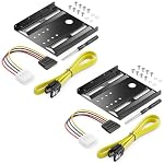 deleyCON – deleyCON 2,5 auf 3,5 Zoll SSD Einbaurahmen Adapter, 2 Stück 