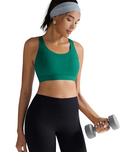 Image of RUNNING GIRL Sports Bra for Women, Molded Cup High Impact Sports Bras for Women with Sewn in Pads
