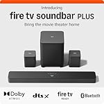 Amazon Fire TV Soundbar Plus with subwoofer and surround sound speakers (newest model), 5.1 channel, Dolby Atmos, clear dialogue