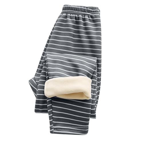 Unisex-Baby Fleece Pants Toddlers Strpied Sweatpants Kids Thicked Sweatpants Fall Winter Warm Soft Pants