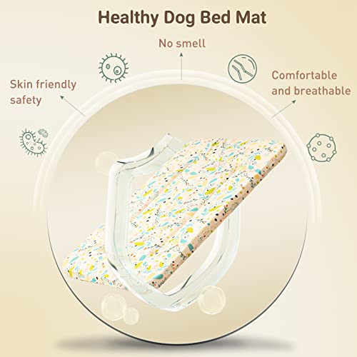 Magic-Dog-Random-Color-Small-Dog-Bed-Dog-Crate-Bed-Crate-Pad-Super-Soft-Pancake-Style-Dog-Bed-Mat-for-Small-Dogs-Ideal-for-Pet-Beds-Machine-Wash-and-Dryer-Friendly-24-Inch