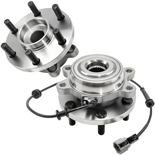 Aspligo 2Pcs 515065 Front Wheel Bearing Hub Assembly Compatible with Nissan Frontier 2005-2019, for Nissan Pathfinder 2005-2012 Xterra 2005-2013, for Suzuki Equator 2009-2012, 6 Lugs w/ABS by Aspligo - Used condition - US$74.05