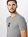 Calvin Klein Center Monogram Box Slim tee Camiseta, Gris (Mid Grey Heather...