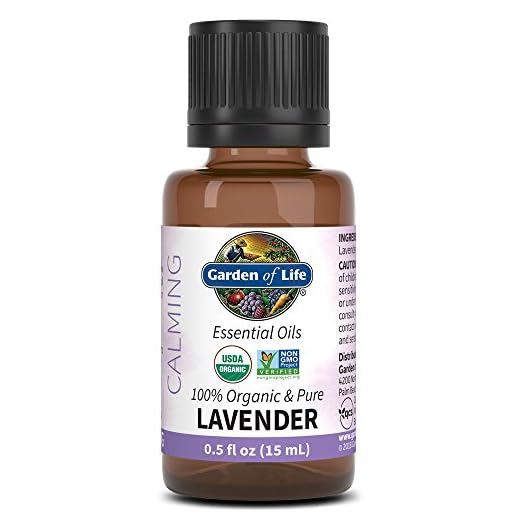 Garden of Life Organic Lavender Essential Oil, USDA Organic, 0.5 fl oz