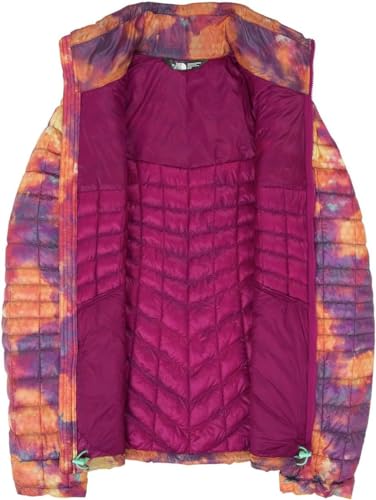 The North Face Jaqueta feminina Thermoball com zíper, Estampa floral geográfica, PP