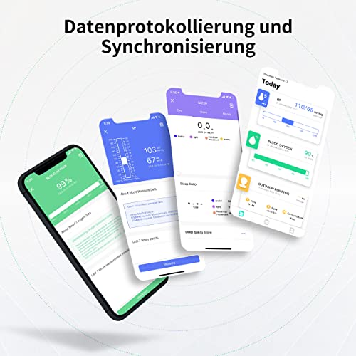 LEMFO Smartwatch Herren Uhren Fitness Armbanduhr mit telefonfunktion, Fitnessuhr Sportuhr mit blutdruckmessung, Herzfrequenz, Schlafmonitor, Personalisiertem Bildschirm?Schrittzähler für Android Ios