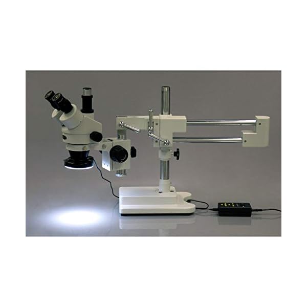 AmScope-SM-4TZZ-144A-Professional-Trinocular-Stereo-Zoom-Microscope-WH10x-and-WH20x-Eyepieces-35X-180X-Magnification-07X-45X-Zoom-Objective-Ambient-Lighting-Double-Arm-Boom-Stand-Includes-05X-and-20X- AmScope-SM-4TZZ-144A-Professional-Trinocular-Stereo-Zoom-Microscope-WH10x-and-WH20x-Eyepieces-35X-180X-Magnification-07X-45X-Zoom-Objective-Ambient-Lighting-Double-Arm-Boom-Stand-Includes-05X-and-20X-