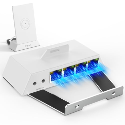 Starlink Router Mini/ V5 Ethernet Adapter Hub Splitter 4 Ports with Mount