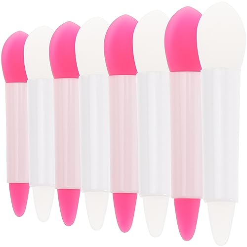 IWOWHERO Essential Makeup Tools 16pc Silicone Brush Set Lip Brush Eye Shadow Spoon Cream Spoon for Makeup Application