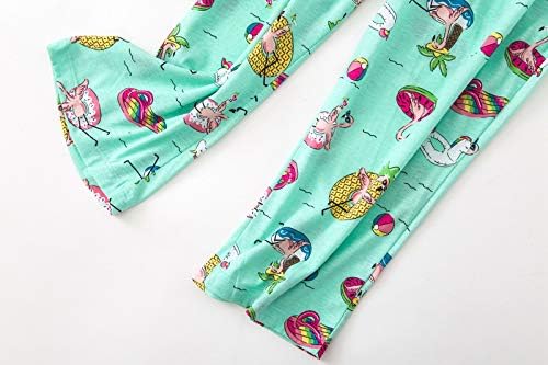 PNAEONG Women Pajama Set Sleepwear Tops with Capri Pants Casual and Fun Prints Pajama Sets - Image 4