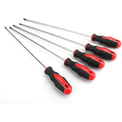 Chesoon Extra lange Torx Schraubendreher Set Schaftlänge 300 mm Gesamtlänge 400 mm T15-T30 magnetische Schraubendreher Stahl Reparatur Handwerkzeuge S2 Cover