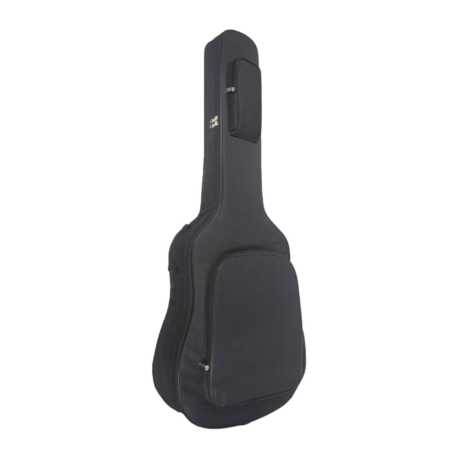 kowaku Housse de Guitare 36" à 38" en Sac à Dos, Housse de Protection en Tissu Oxford à Rembourrage Épais et Imperméable, Étui de Guitare avec Poignée et Poche Accessoires, pour Voyage, Noir