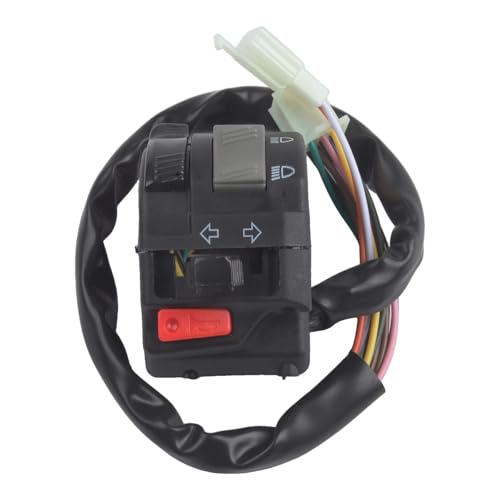 Interrupteur moto guidon universel avec commande combinée multifonction pour scooter et moto