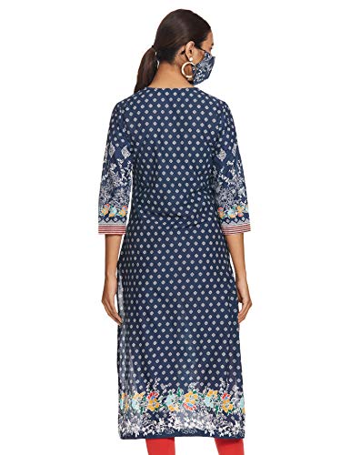 Image of BIBA Women Cotton Straight Printed Kurta
