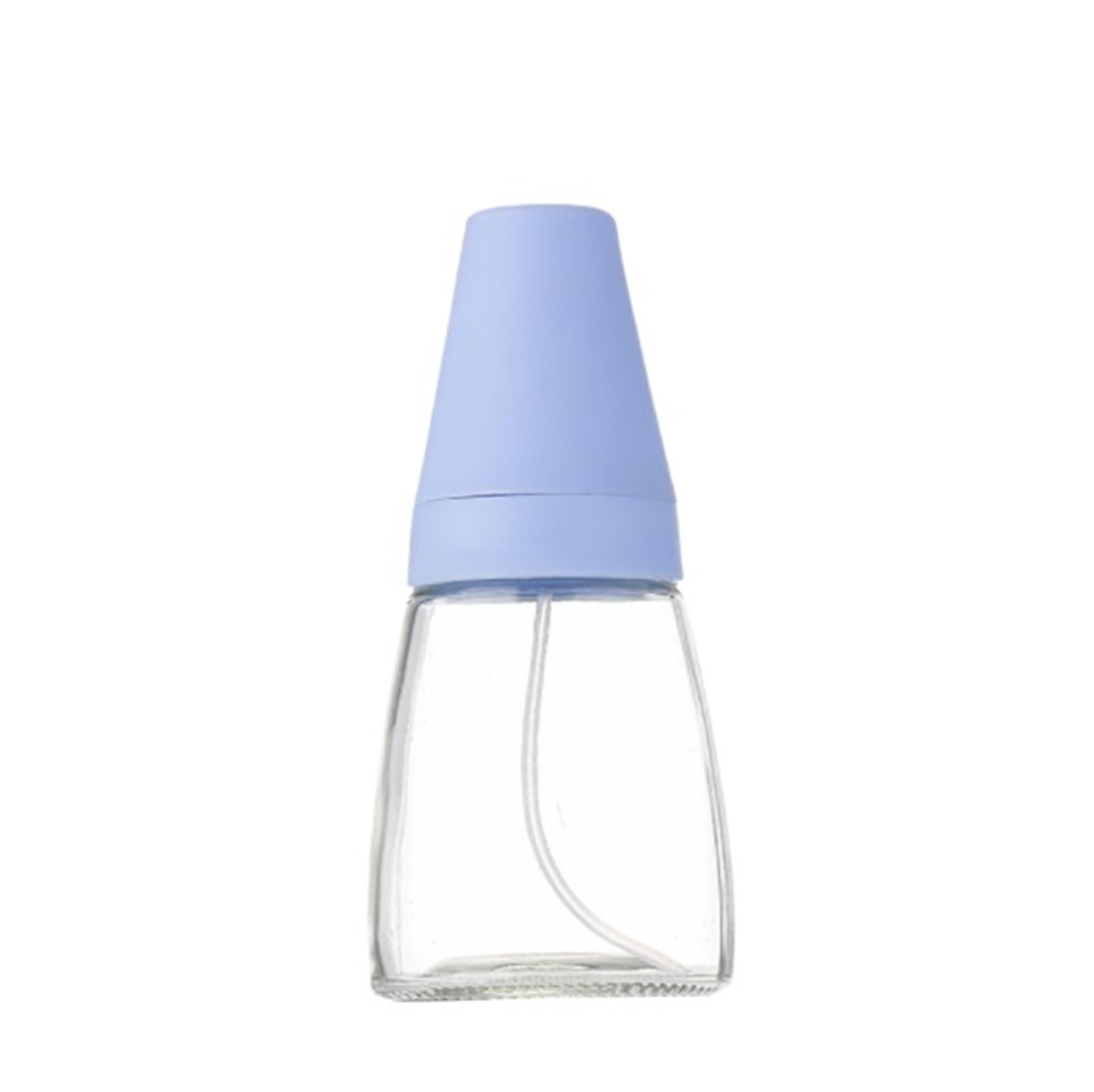 HDICUHNANU Reusable Kitchen Oil Bottles Cruet Glass Push Oil Sprayer With Lid Is Suitable For Salads Grilling Baking Air Fryer, Salad(Blue)