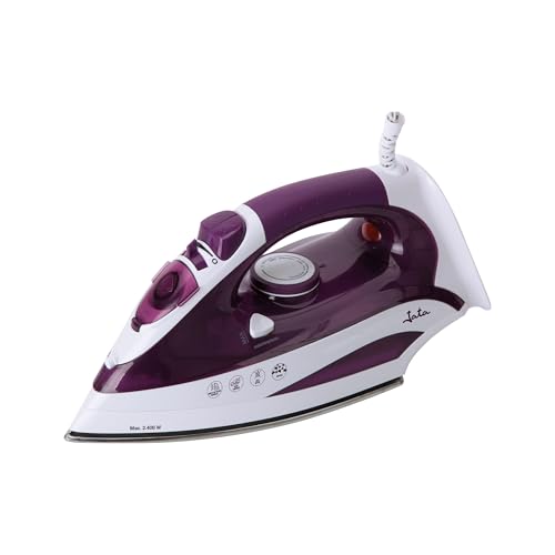 JATA PL225 - Plancha de Vapor Ropa 2200W con Golpe de Vapor 160 g, Vapor Vertical, Suela Acero Inoxidable, Sistema Antigoteo y Antical, Autolimpieza