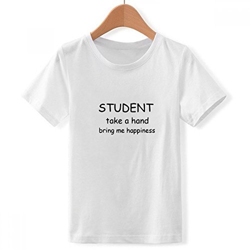 T-Shirt Blanc pour Les Garcon Idéal pour le Collège et les Sorties d'Été