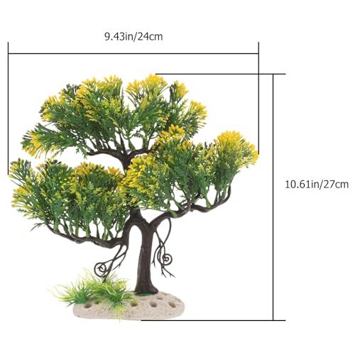 Image of NOLITOY Plastic Fake Aquarium Tree Lifelike Fish Tank Decor Realistic Simulation Plant