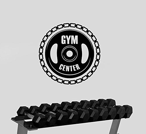 Gym Logo Wall Sticker Removable Vinyl Decal Window Decorations Sports Room Fitness Workout Center Bodybuilding Studio Decor fgm23