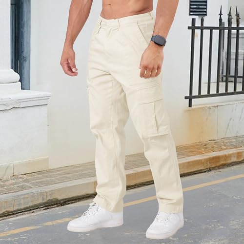 Cargo Pants for Men Casual Baggy Straight - Leg Work Pants Slim Fit Joggers Trousers Tactical Pant with Multi-Pockets4