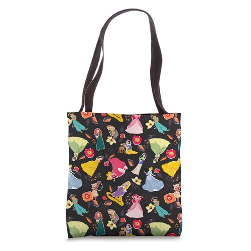Tote bag Disney Princess Colorful Blooms grand sac de cours en toile pour femme
