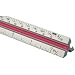 T Series Aluminum Triangular Engineering Scale Ruler Size: 24"
