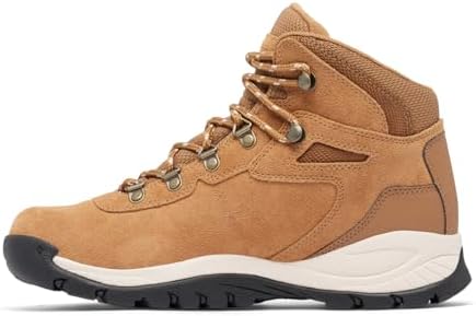 Columbia Womens Newton Ridge Plus Waterproof Amped, Elk/Dark Stone, 8 - 5